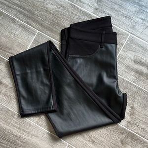 Garnet Hill Faux Leather Pant 4